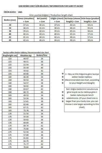 Пиджак-блейзер укороченный с воротником, накладными карманами, рукавом три четверти - антрацит - АНТРАЦИТ - 7