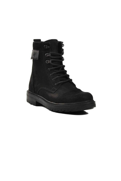 Pierre Cardin 381800 Men's Genuine Leather Postal Boots Black Nubuck - PIERRE CARDIN (1)