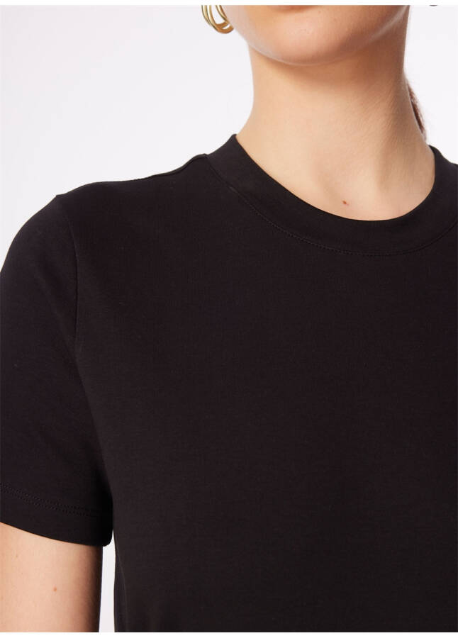 Pierre Cardin Black Women's T-Shirt SIMO with Crew Neck - 11