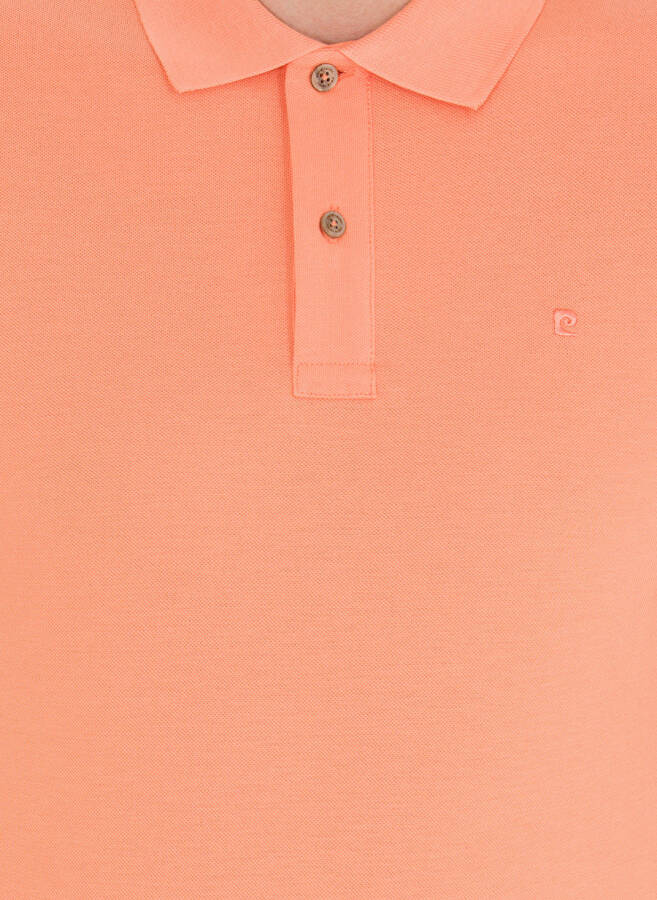 Pierre Cardin Düz Pembe Erkek Polo Tişört - 6