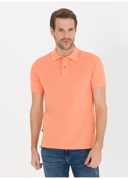 Pierre Cardin Düz Pembe Erkek Polo Tişört - 9