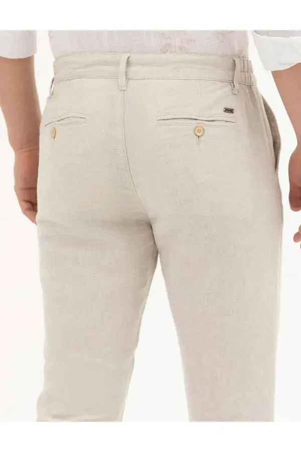 Pierre Cardin Erkaklar uchun Slim Fit zig'ir shim - 7