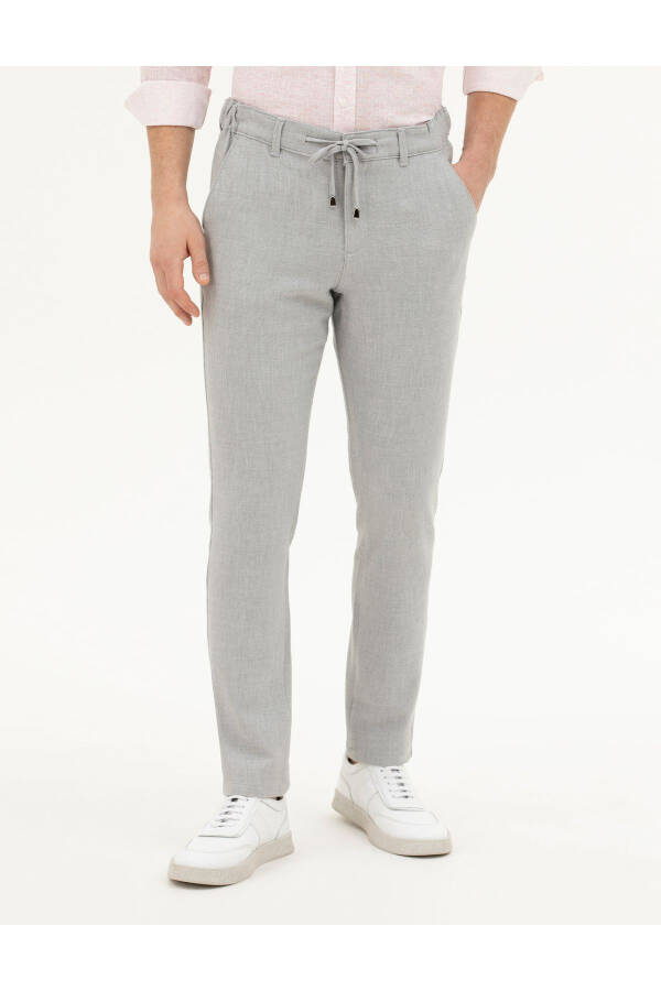 Pierre Cardin Erkaklar uchun Slim Fit zig'ir shim - 4