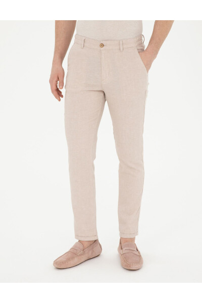 Pierre Cardin Erkaklar uchun Slim Fit zig'ir shimlar - 4