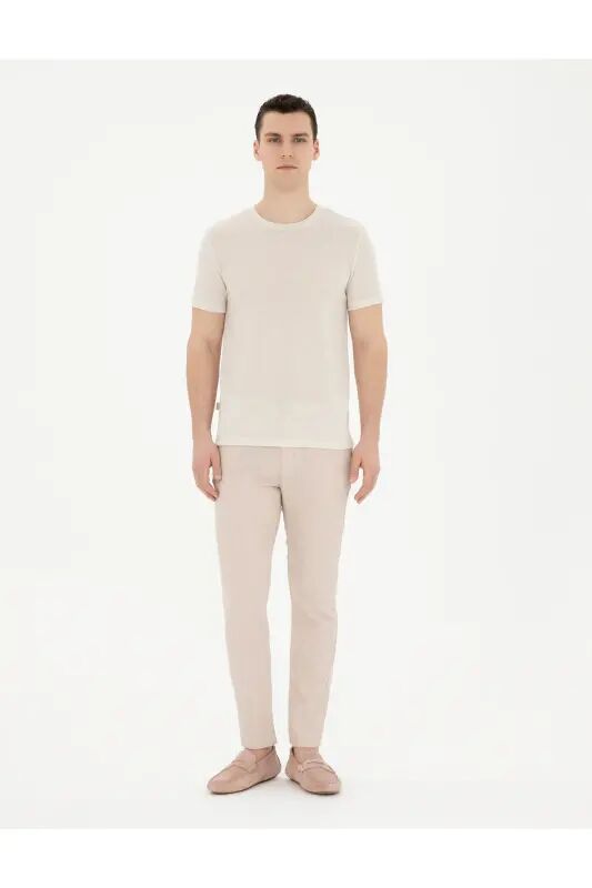PİERRE CARDİN ERKEK CHINOS SLİM FİT KETEN PANTOLON G021SZ078.000.1844077 RAMON - BEJ - Pierre Cardin