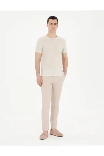 PİERRE CARDİN ERKEK CHINOS SLİM FİT KETEN PANTOLON G021SZ078.000.1844077 RAMON - BEJ - Pierre Cardin (1)