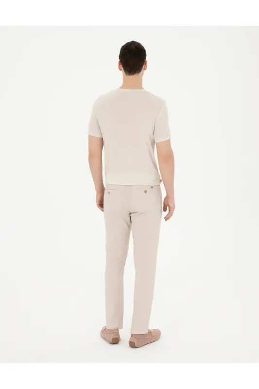 PİERRE CARDİN ERKEK CHINOS SLİM FİT KETEN PANTOLON G021SZ078.000.1844077 RAMON - BEJ - 3