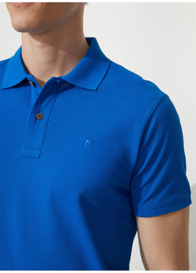 Pierre Cardin Erkek Polo Tişört - Düz Saks - 11