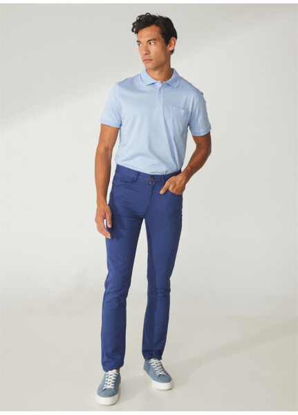 Pierre Cardin Erkek Slim Fit İndigo Pantolon - 6