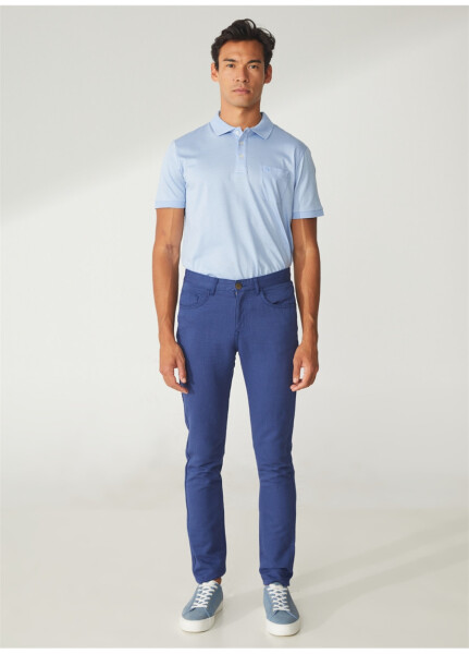 Pierre Cardin Erkek Slim Fit İndigo Pantolon - 7