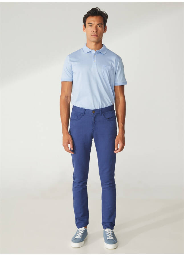 Pierre Cardin Erkek Slim Fit İndigo Pantolon - 7