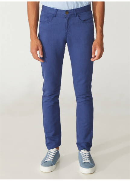 Pierre Cardin Erkek Slim Fit İndigo Pantolon - 8