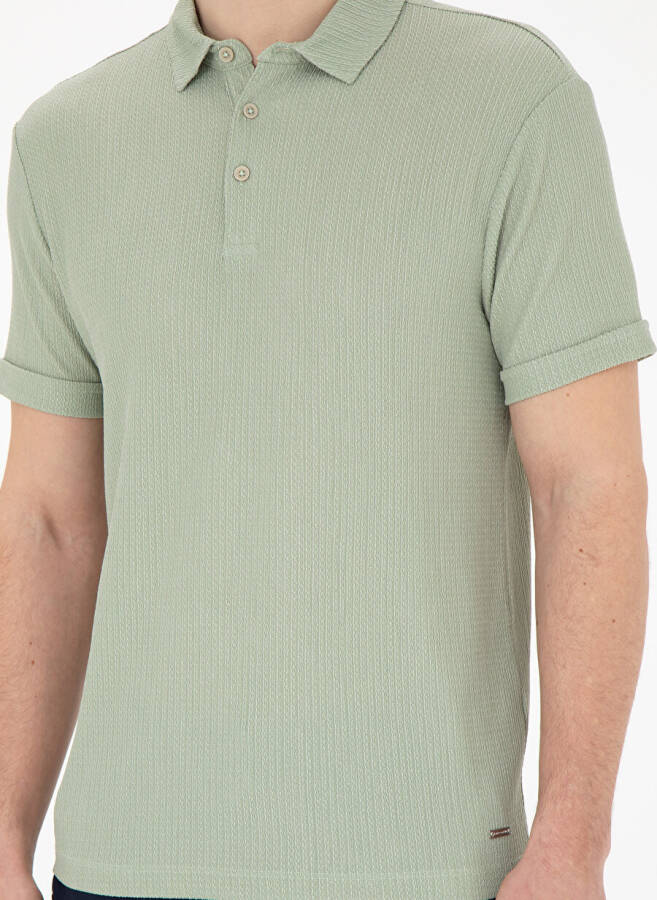 Pierre Cardin Jacquard Çağla Men's Polo T-Shirt BLAKE - 12