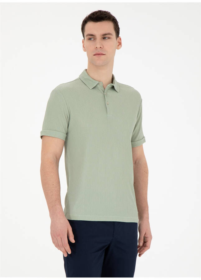 Pierre Cardin Jacquard Çağla Men's Polo T-Shirt BLAKE - 15