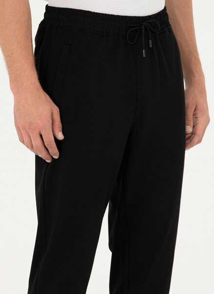 Pierre Cardin Larson Men's Black Slim Fit Sweatpants - 5