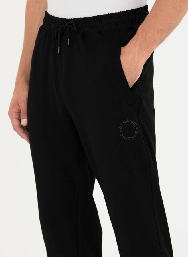 Pierre Cardin Larson Men's Black Slim Fit Sweatpants - 6