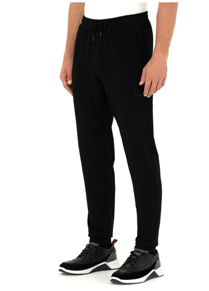 Pierre Cardin Larson Men's Black Slim Fit Sweatpants - 8