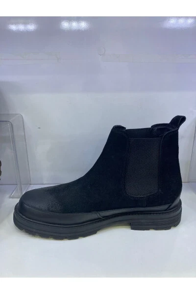 Pierre Cardin men's boots, nubuck leather, elastic collar, lace-up. - PIERRE CARDIN (1)