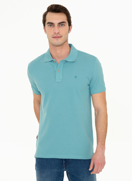 Pierre Cardin Men's Polo T-Shirt, Solid Green - 3