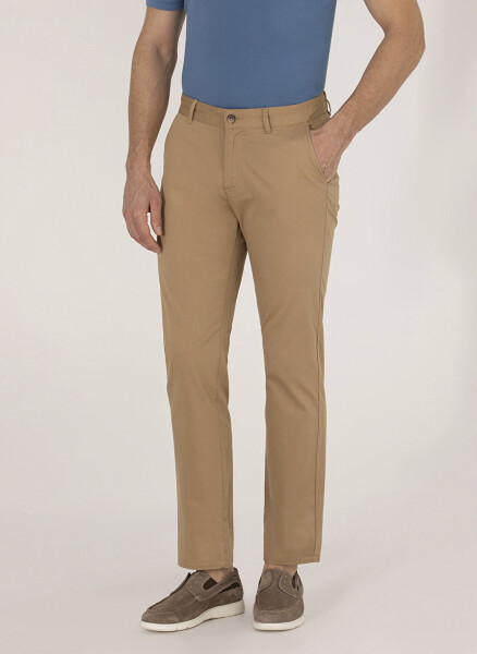 Pierre Cardin Men's Regular Fit Camel Hair Trousers RIVER - 2