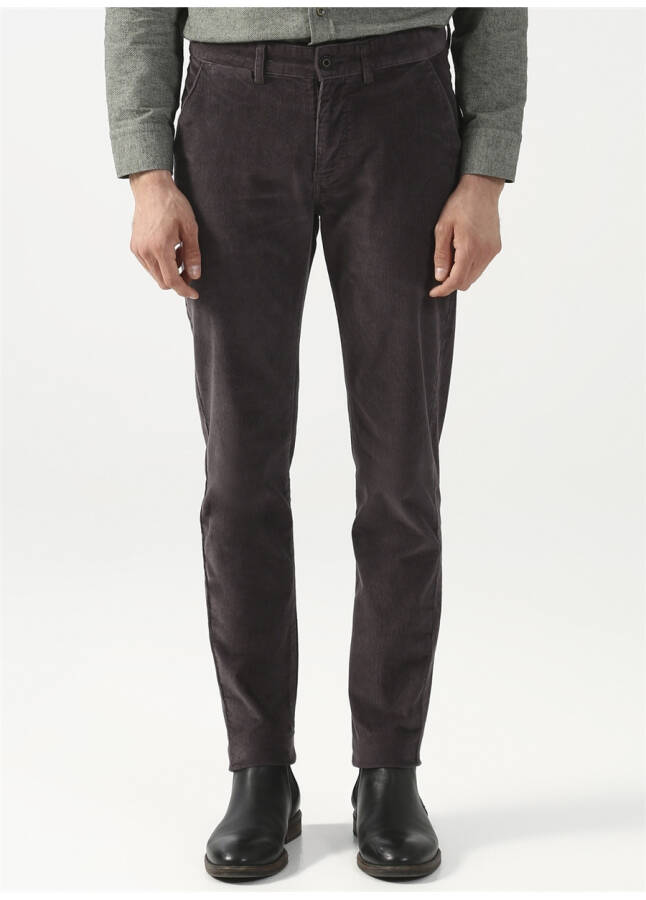 Pierre Cardin Men's Slim Fit Grey Pants - 6