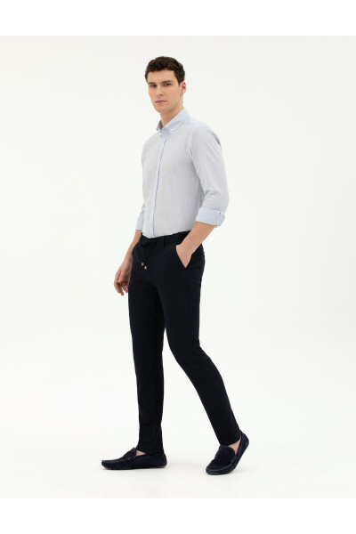 Pierre Cardin Men's Slim Fit Linen Pants - PIERRE CARDIN (1)