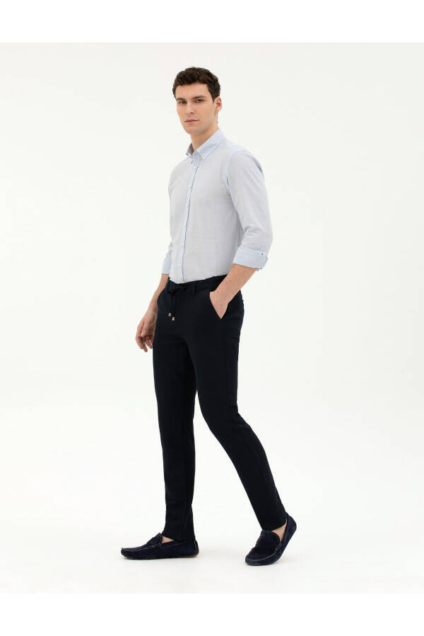 Pierre Cardin Men's Slim Fit Linen Pants - 2