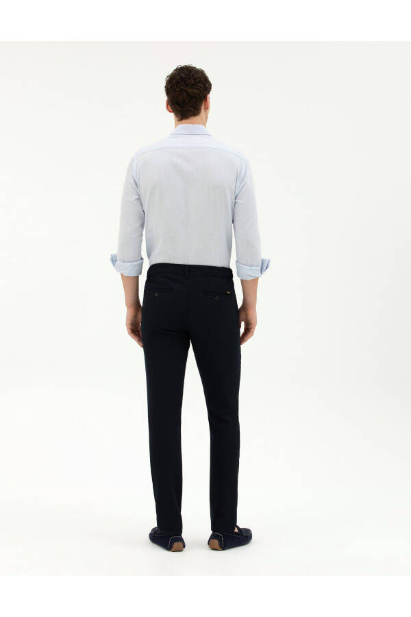 Pierre Cardin Men's Slim Fit Linen Pants - 3