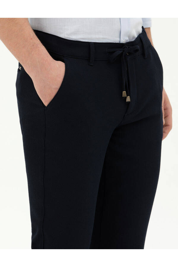 Pierre Cardin Men's Slim Fit Linen Pants - 5