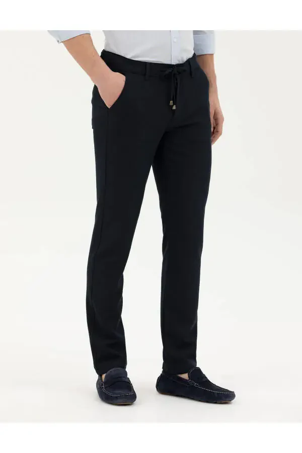 Pierre Cardin Men's Slim Fit Linen Pants - 4