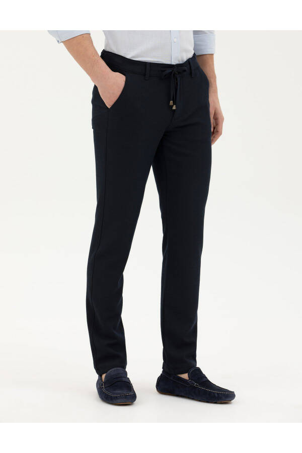 Pierre Cardin Men's Slim Fit Linen Pants - 4