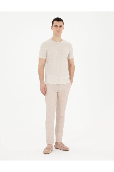 Pierre Cardin Men's Slim Fit Linen Pants - 2