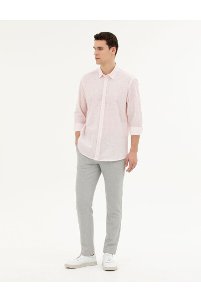 Pierre Cardin Men's Slim Fit Linen Trousers - PIERRE CARDIN (1)