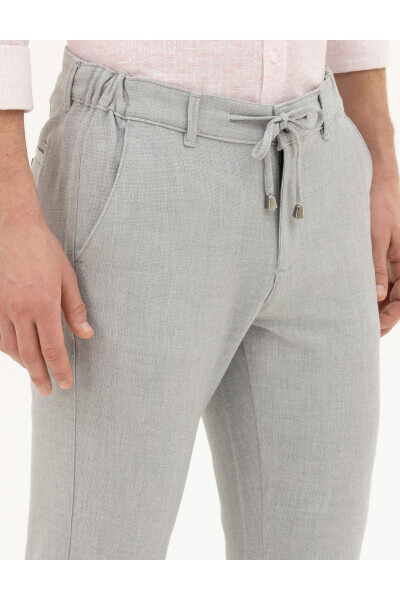 Pierre Cardin Men's Slim Fit Linen Trousers - 5