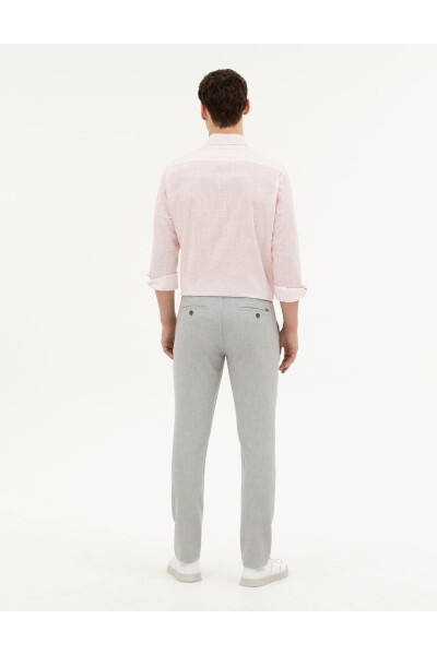 Pierre Cardin Men's Slim Fit Linen Trousers - 3