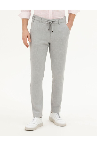 Pierre Cardin Men's Slim Fit Linen Trousers - 4