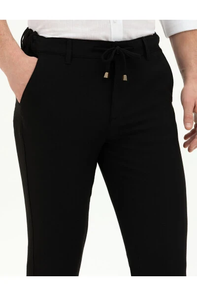 Pierre Cardin Men's Slim Fit Linen Trousers - 5