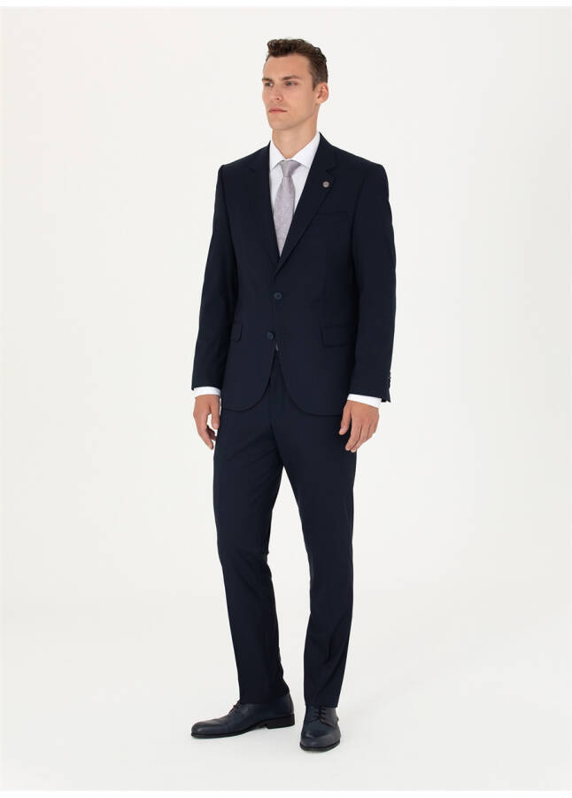 Pierre Cardin Men's Slim Fit Navy Suit - 9