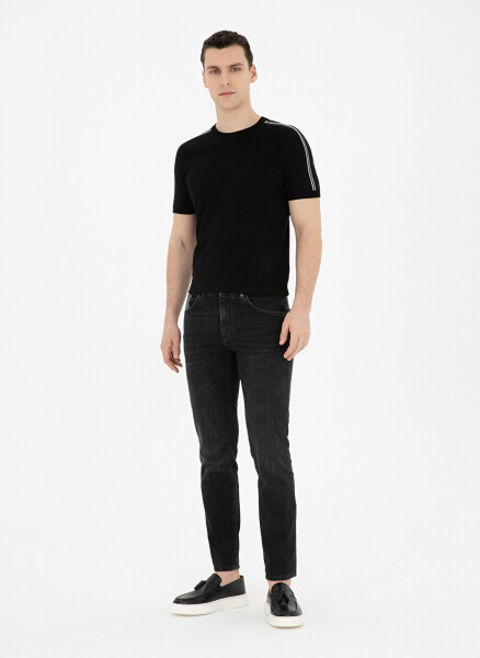 Pierre Cardin Normal Bel Normal Paça Slim Fit Antrasit Erkek Denim Pantolon JONES - 9