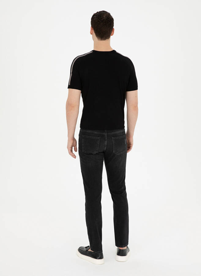 Pierre Cardin Normal Bel Normal Paça Slim Fit Antrasit Erkek Denim Pantolon JONES - 4