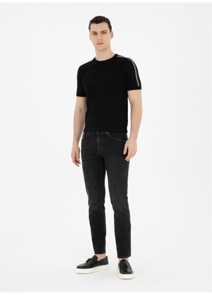 Pierre Cardin Normal Bel Normal Paça Slim Fit Antrasit Erkek Denim Pantolon JONES - 15