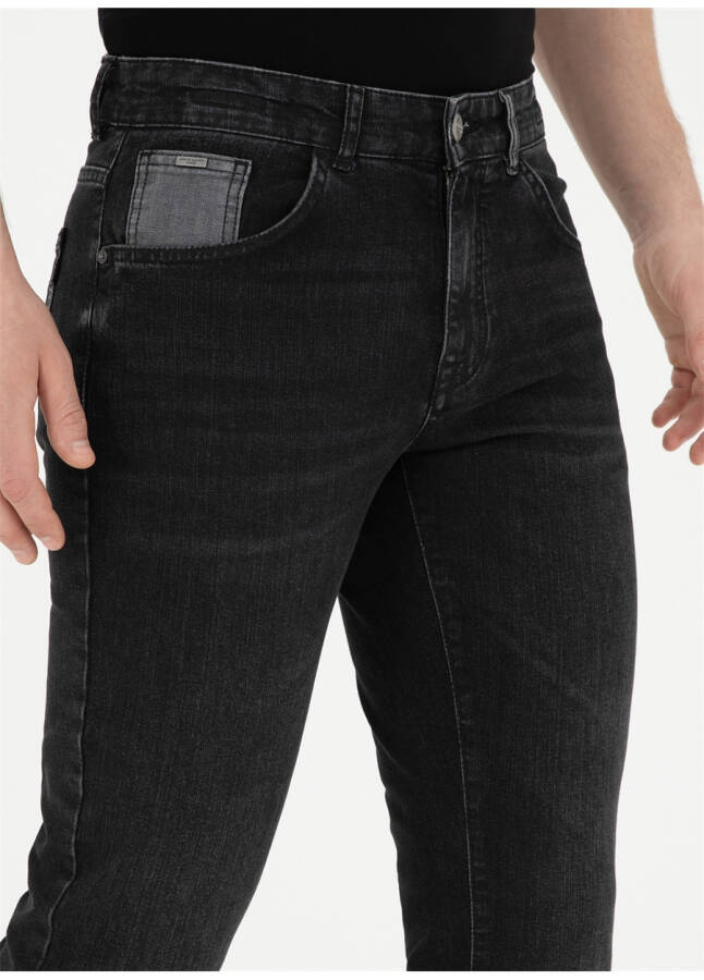 Pierre Cardin Normal Bel Normal Paça Slim Fit Antrasit Erkek Denim Pantolon JONES - 17