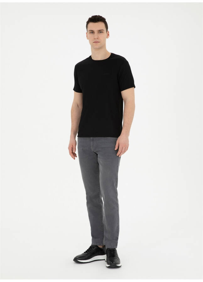 Pierre Cardin Normal Bel Normal Paça Slim Fit Gri Erkek Denim Pantolon TUGAN - 15