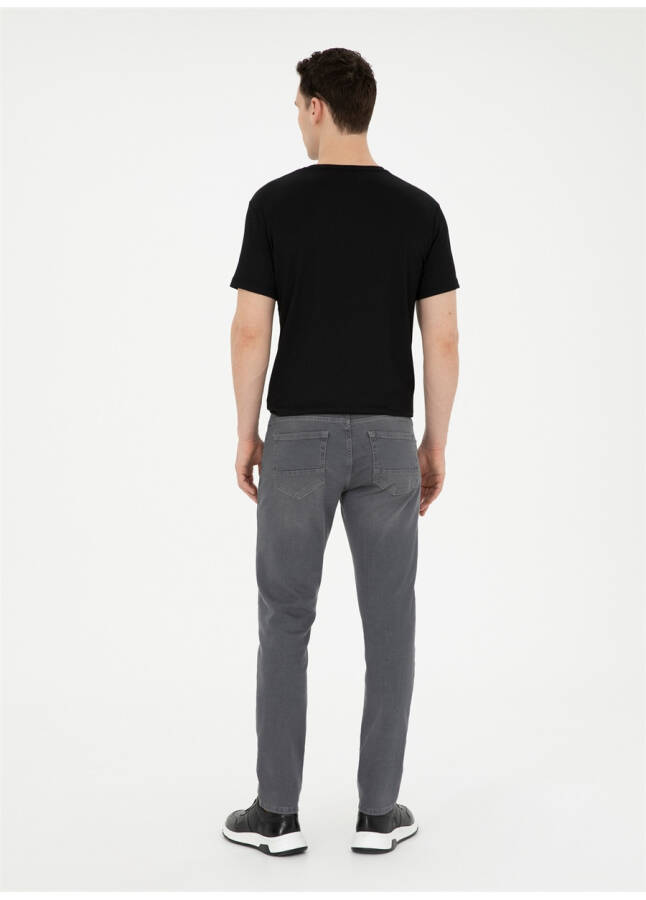 Pierre Cardin Normal Bel Normal Paça Slim Fit Gri Erkek Denim Pantolon TUGAN - 16