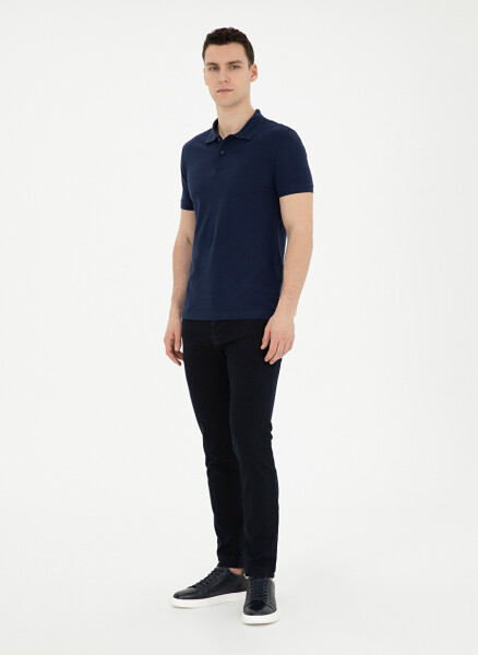 Pierre Cardin Normal Bel Normal Paça Slim Fit Koyu Lacivert Erkek Denim Pantolon VENEDIK - 13