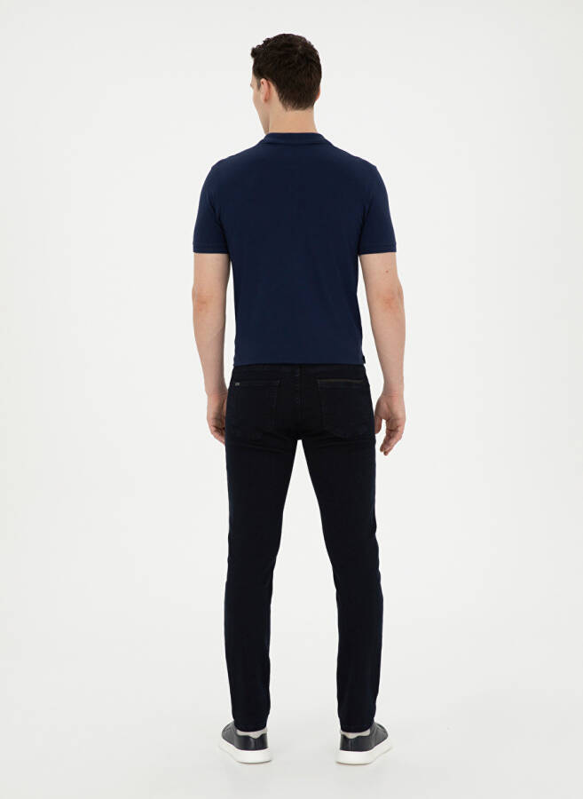 Pierre Cardin Normal Bel Normal Paça Slim Fit Koyu Lacivert Erkek Denim Pantolon VENEDIK - 14