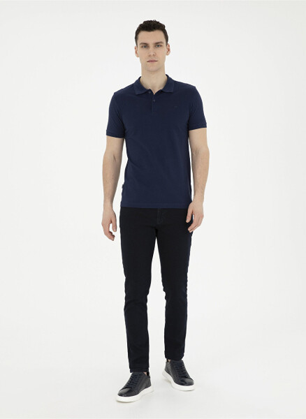 Pierre Cardin Normal Bel Normal Paça Slim Fit Koyu Lacivert Erkek Denim Pantolon VENEDIK - 3