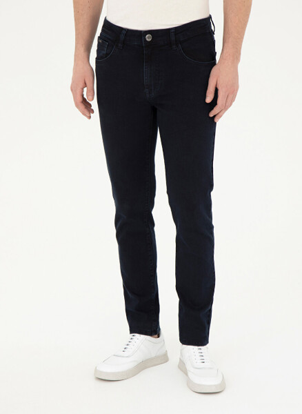 Pierre Cardin Normal Bel Normal Paça Slim Fit Lacivert Erkek Denim Pantolon BADELA - 6