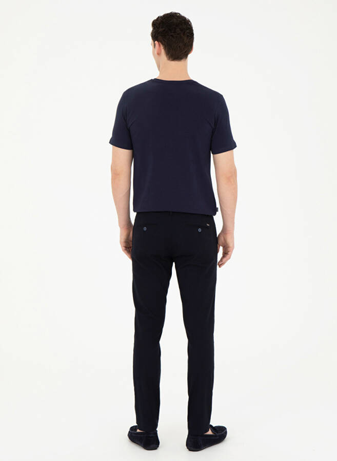 Pierre Cardin Normal Bel Normal Paça Slim Fit Lacivert Erkek Pantolon MALLOW - 4