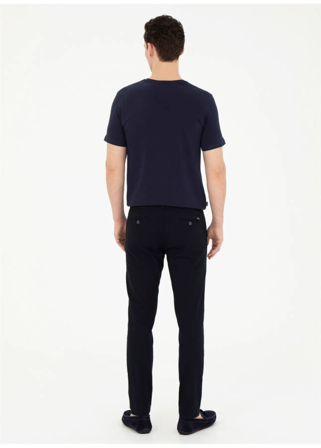 Pierre Cardin Normal Bel Normal Paça Slim Fit Lacivert Erkek Pantolon MALLOW - 16